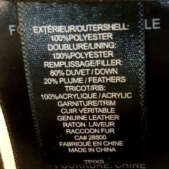 ⚡SOLD⚡NWOT Rudsak Atlier Noir Women's Down Genuine Fur + Leather Parka - Picture 12 of 14